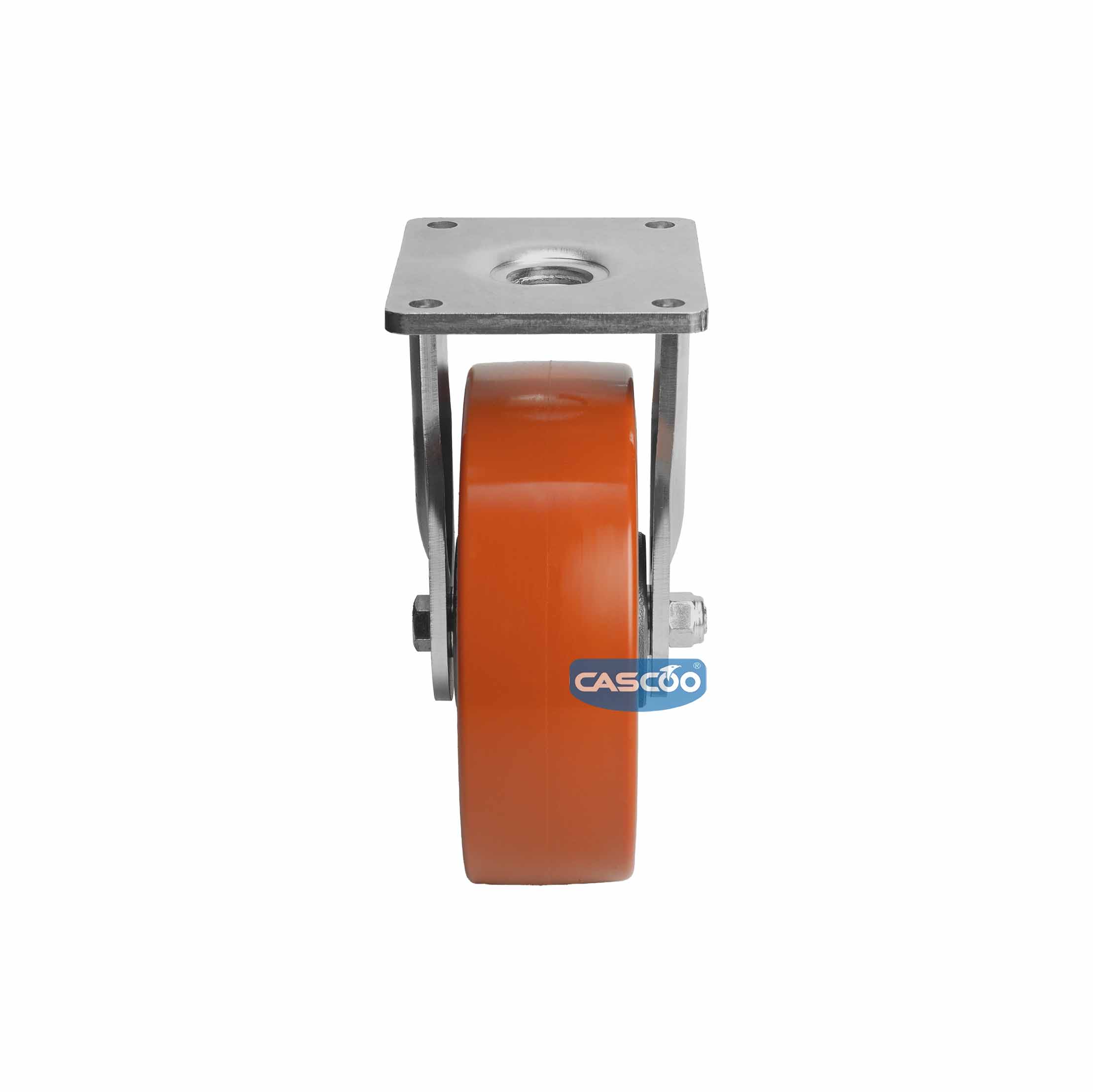 Колесо CASCOO фиксированное, (d=250мм, г/п=1500кг) полиуретан/чугун, Германия