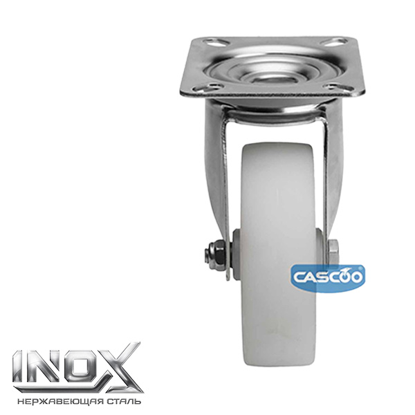 Колесо CASCOO поворотное из нержавейки, (d=100мм, г/п=150кг) полиамид, Германия