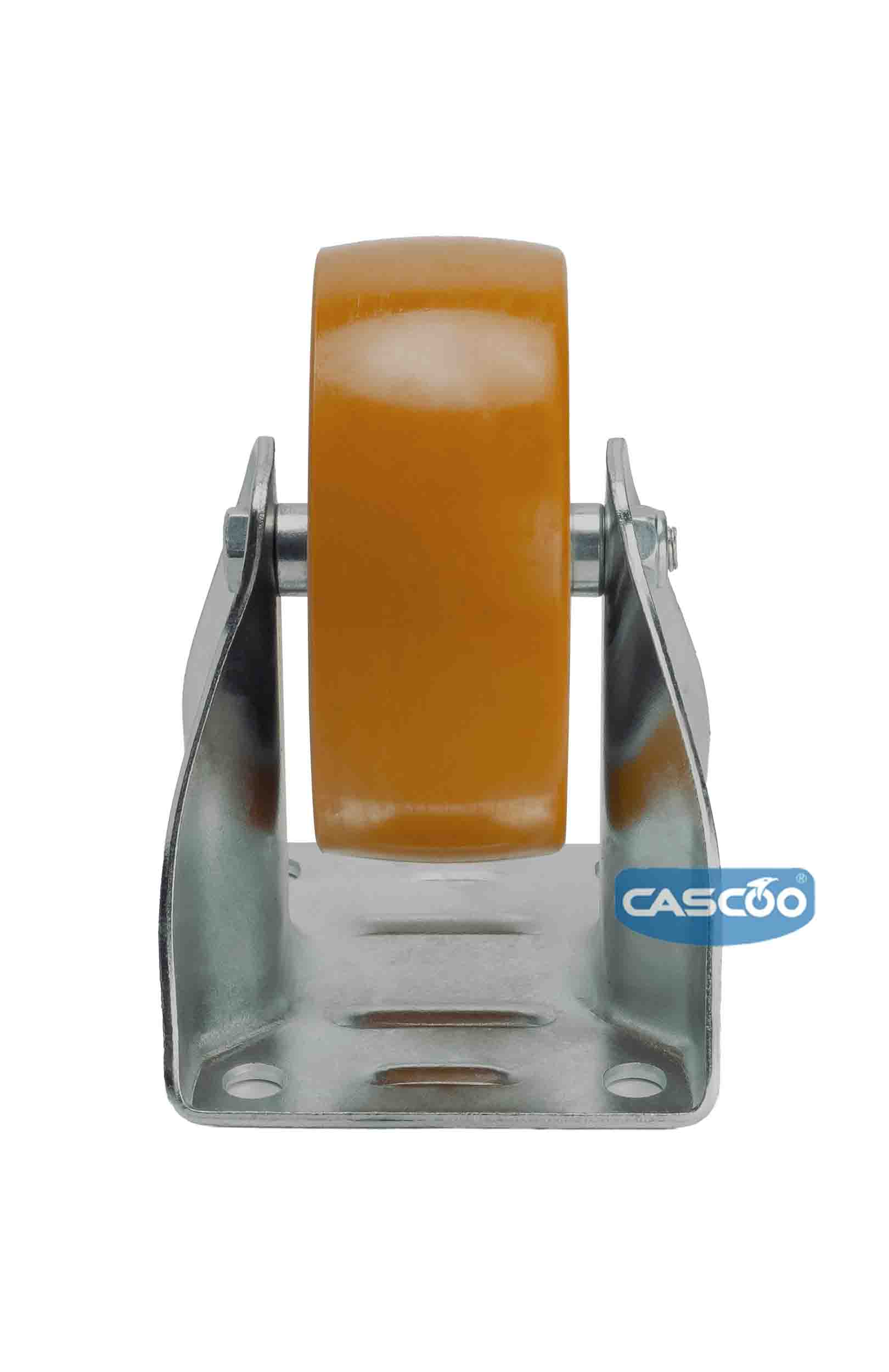 Колесо CASCOO фиксированное, (d=125мм, г/п=300кг) полиуретан/алюминий, Германия