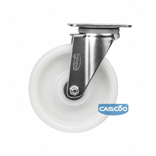Колесо CASCOO поворотное, (d=200мм, г/п=700кг) полиамид, Германия