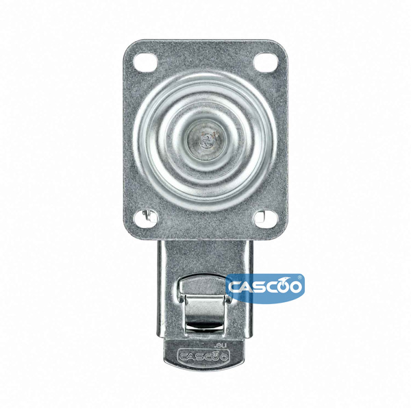 Колесо CASCOO поворотное с тормозом, (d=160мм, г/п=135кг) резина/сталь, Германия