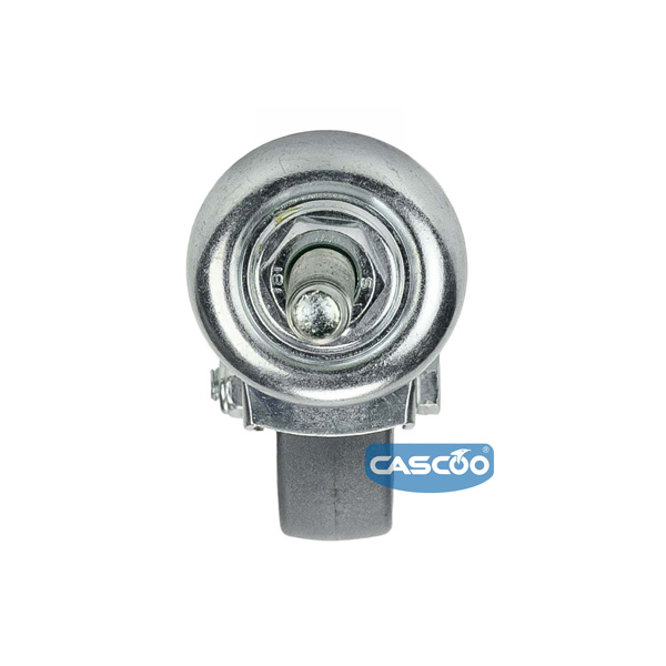 Колесо CASCOO поворотное, (d=50мм, г/п=50кг), крепление штырь М10, термопластичная резина / полипропилен, Германия