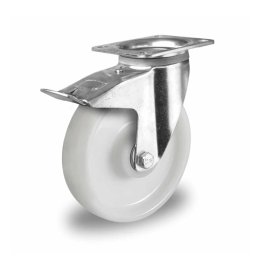 Колесо CASCOO поворотное с тормозом, (d=200мм, г/п=700кг) полиамид, Германия