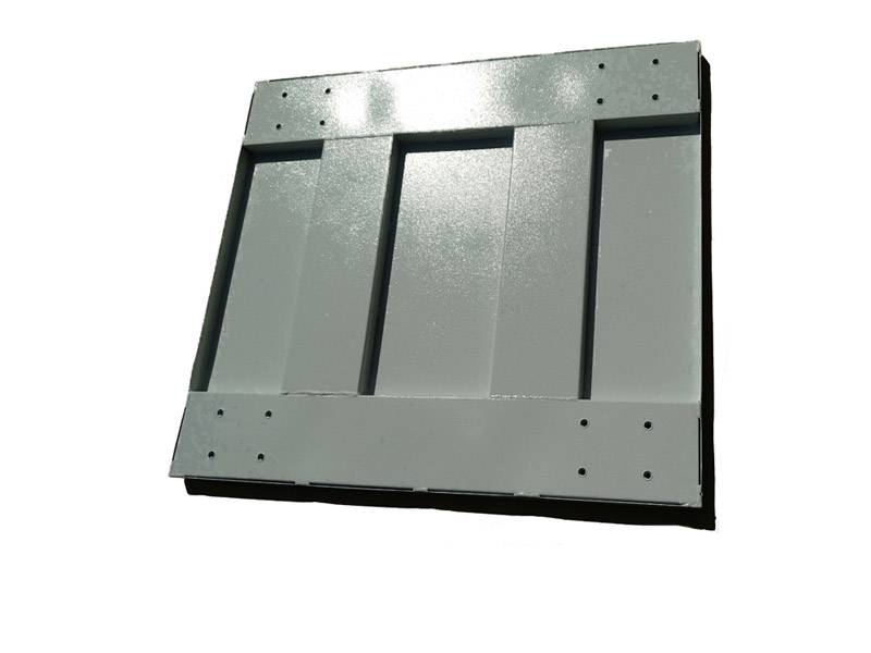 Платформа мобильная 700x735 под точки крепления колеса 80x60 + 2 ручки