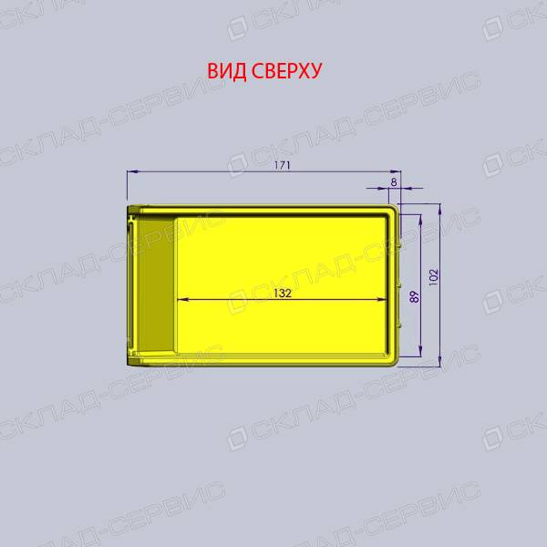 Ящик пластиковый зеленый 102х171х75 V1
