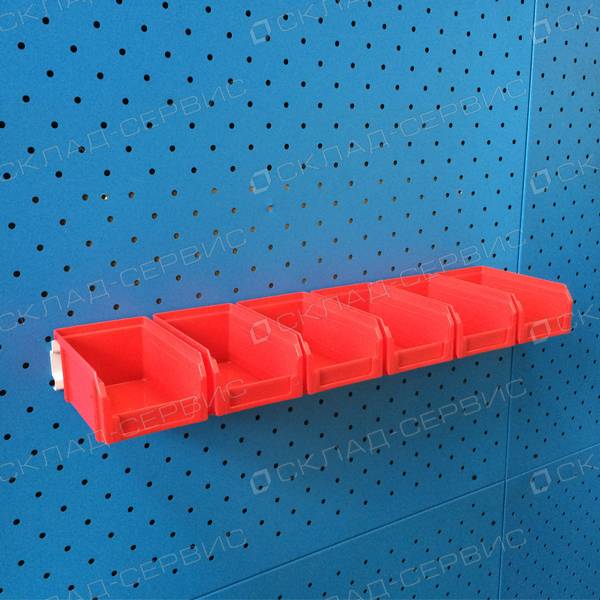 Ящик пластиковый красный 102х171х75 V1