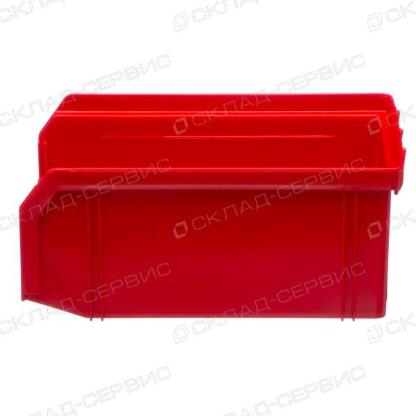 Ящик пластиковый красный 102х171х75 V1