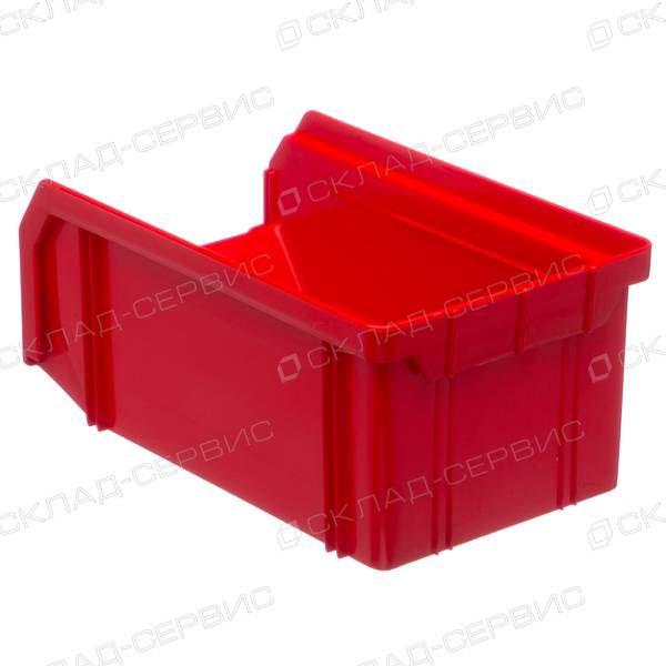 Ящик пластиковый красный 102х171х75 V1