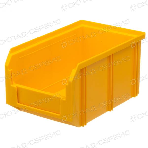 Ящик пластиковый желтый 149х234х121 V2