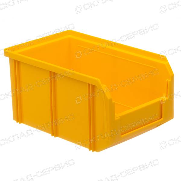 Ящик пластиковый желтый 149х234х121 V2