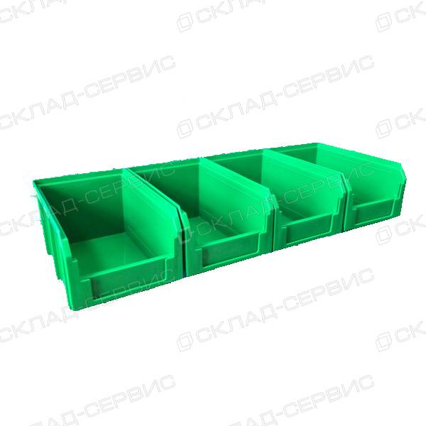 Ящик пластиковый зеленый 149х234х121 V2