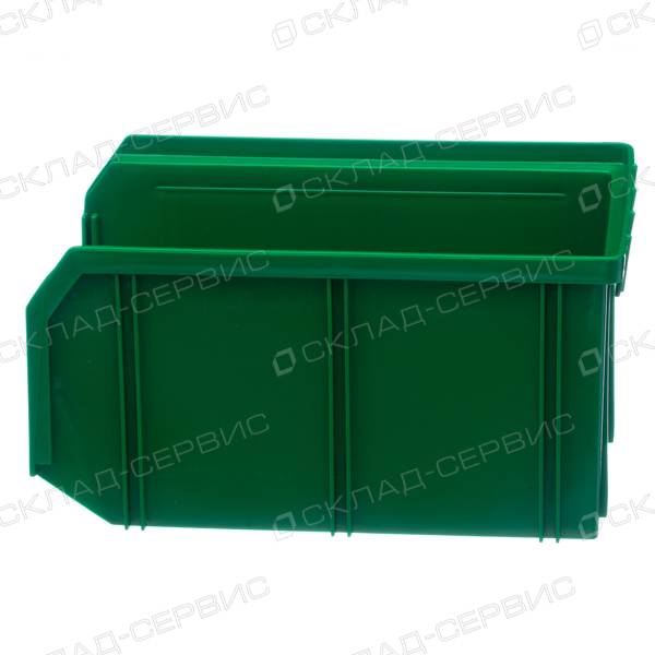 Ящик пластиковый зеленый 149х234х121 V2