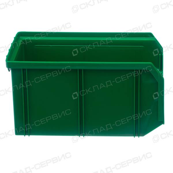 Ящик пластиковый зеленый 149х234х121 V2