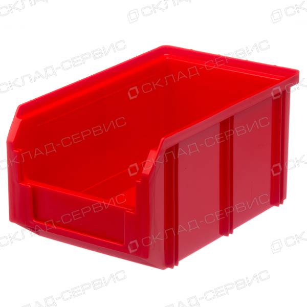 Ящик пластиковый красный 149х234х121 V2