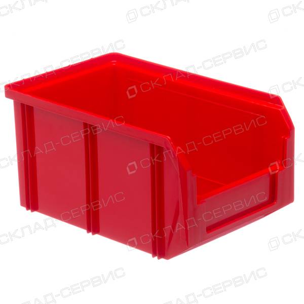 Ящик пластиковый красный 149х234х121 V2