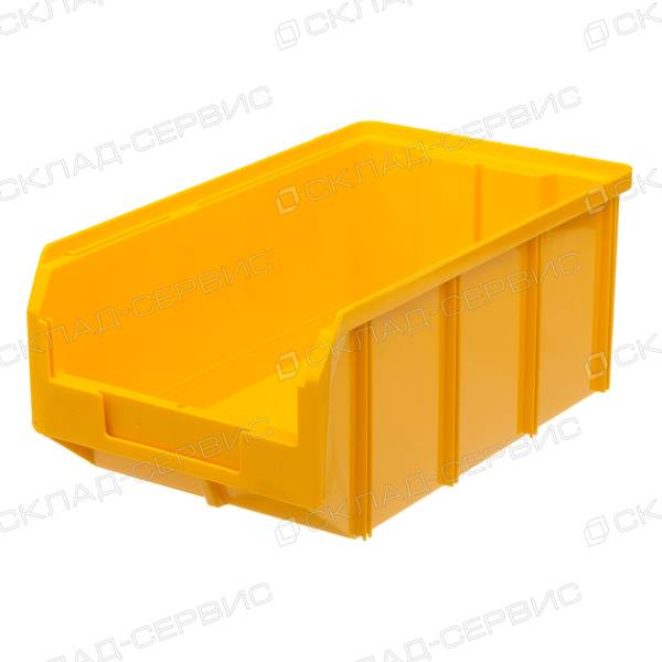 Ящик пластиковый желтый 207х341х143 V3