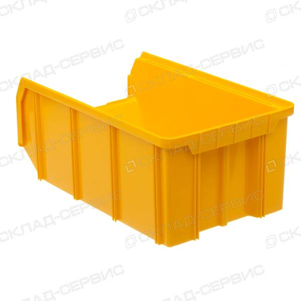 Ящик пластиковый желтый 207х341х143 V3
