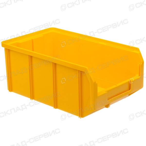 Ящик пластиковый желтый 207х341х143 V3