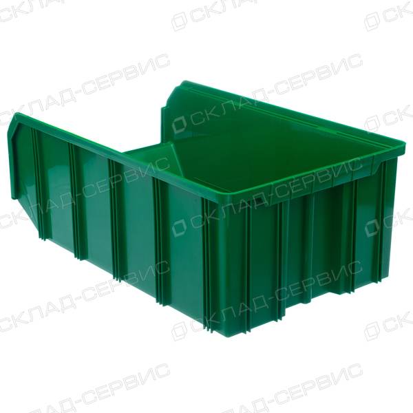 Ящик пластиковый зеленый 305х502х186 V4