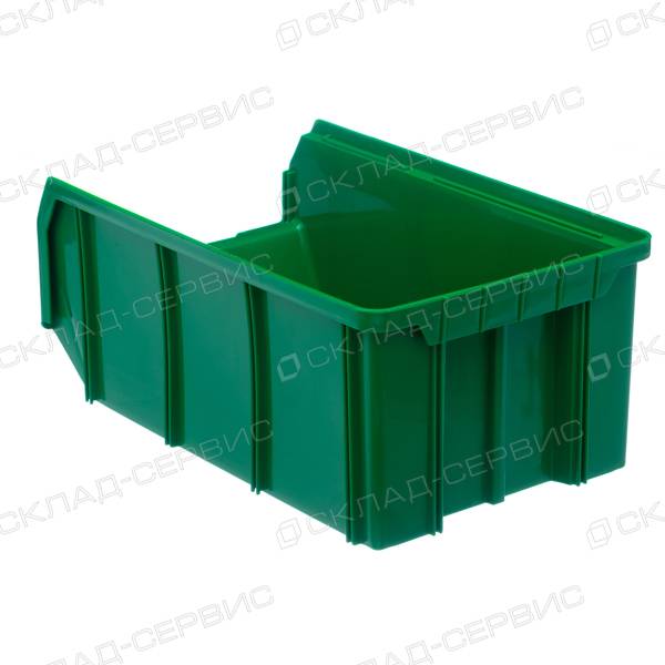 Ящик пластиковый зеленый 207х341х143 V3