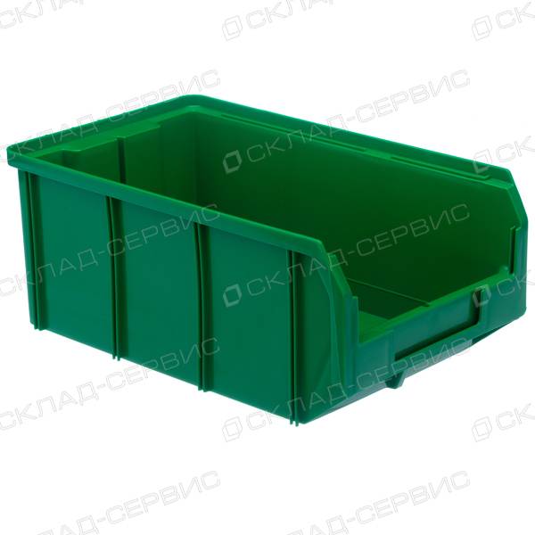 Ящик пластиковый зеленый 207х341х143 V3