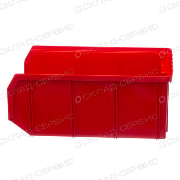 Ящик пластиковый красный 207х341х143 V3