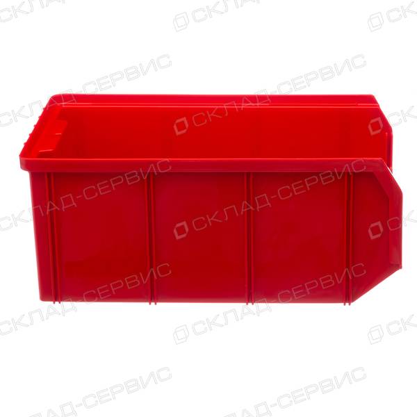 Ящик пластиковый красный 207х341х143 V3