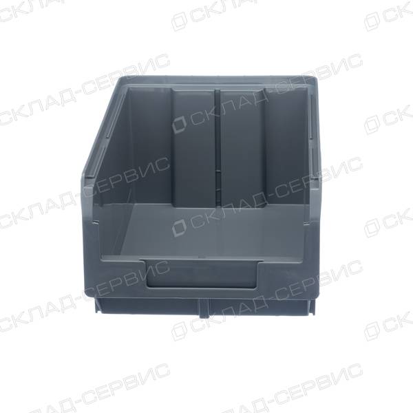 Ящик пластиковый серый 207х341х143 V3