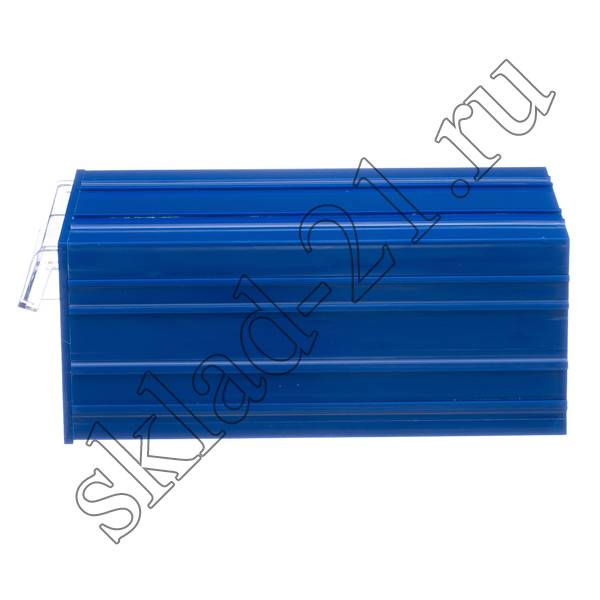 Короб пластиковый синий/прозрачный 140x250x100 С-2