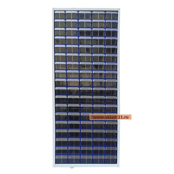 Шкаф металлический 750x260x1800 на 90 коробов С-2-90М