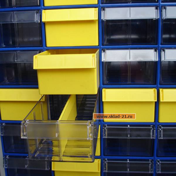 Шкаф ЛДСП в сборе 1000x250x1820 на 126 коробов C-2-126