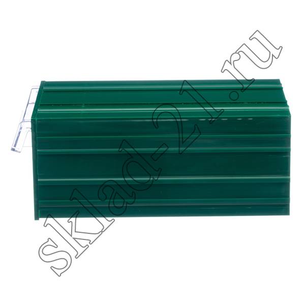 Короб пластиковый зеленый/прозрачный 140x250x100 С-2