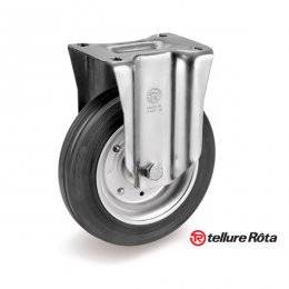 Колесо Tellure Rota 535908 фиксированное, (d=250мм, г/п=300кг) резина/сталь, Италия