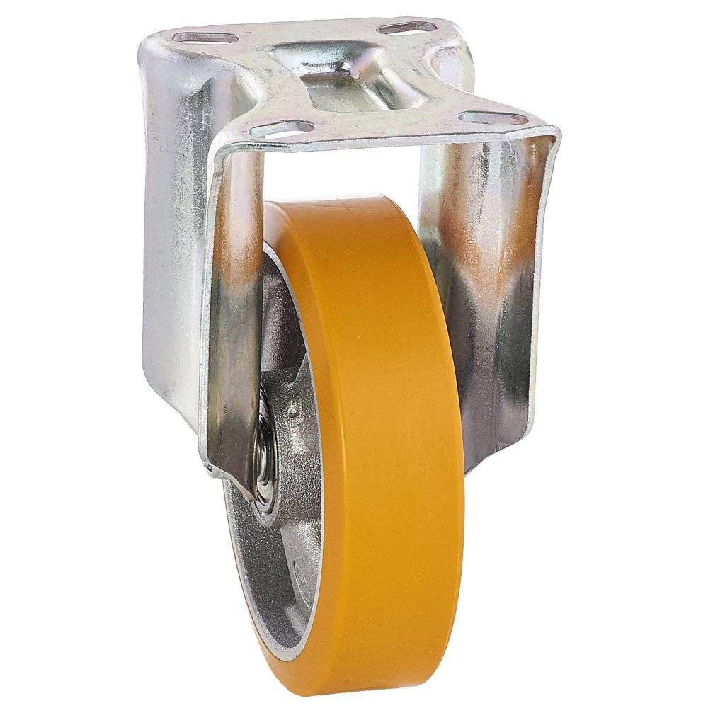 Колесо Tellure Rota 658603 фиксированное, (d=125мм, г/п=350кг) полиуретан/алюминий, Италия