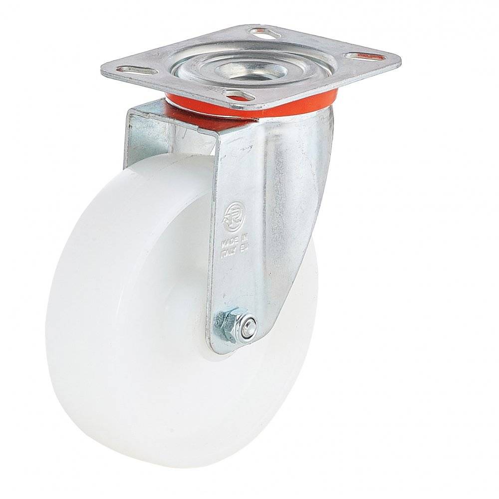 Колесо Tellure Rota 684502 поворотное, (d=100мм, г/п=200кг) полиамид, Италия