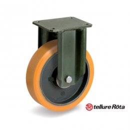 Колесо Tellure Rota 648857 фиксированное (d=250мм, г/п=1500кг), полиуретан/чугун, Италия