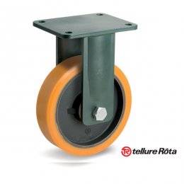 Колесо Tellure Rota 648427 фиксированное (d=250мм, г/п=1900кг), полиуретан/чугун, Италия