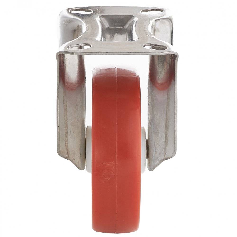 Колесо Tellure Rota 605102 фиксированное из нержавейки INOX (d=100мм, г/п=170кг), полиуретан / полиамид