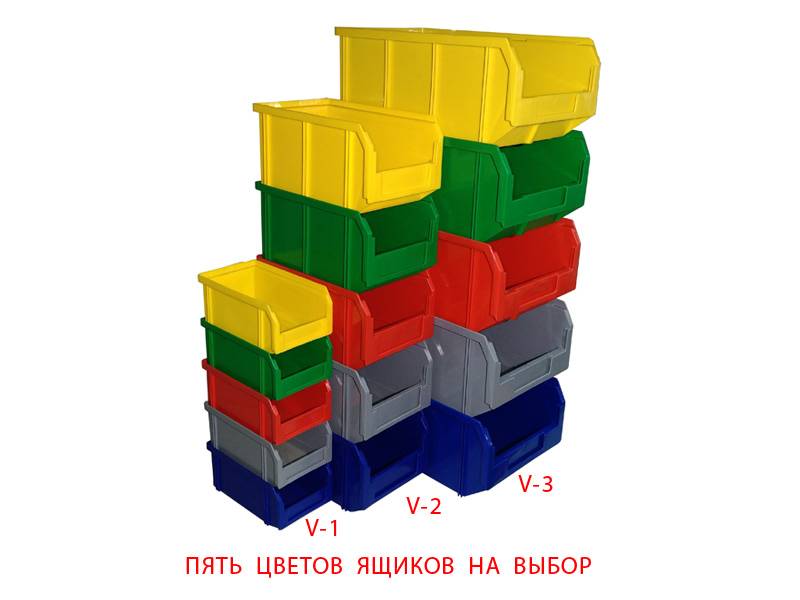 Стойка настенная 1150х1515 с ящиками V1, V2, V3 CH-03-04-03
