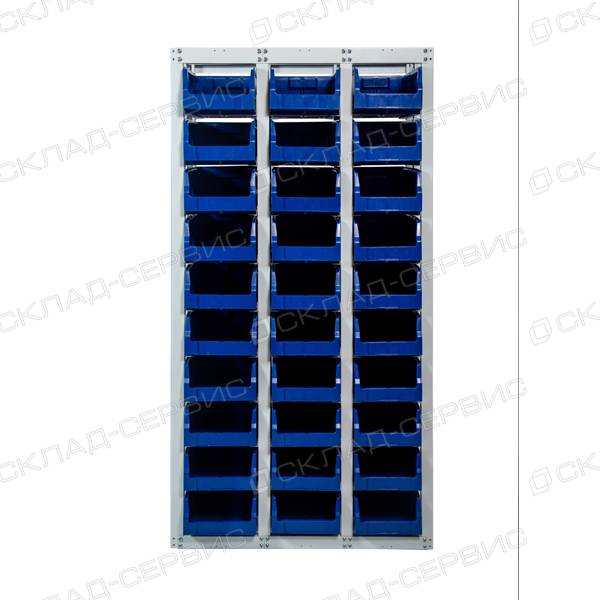 Стеллаж CС-405-10-3ССС с ящиками 500х225х150
