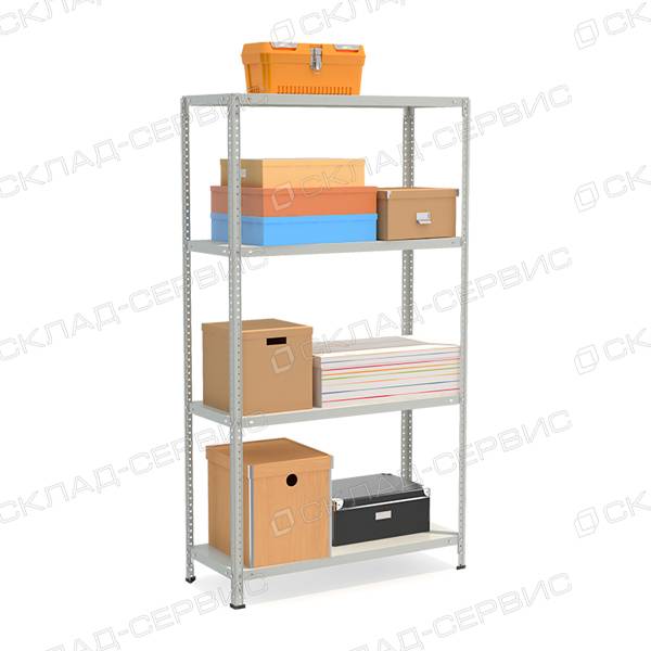 Стеллаж полочный СТФЛ 1000х500x1800h 4 полки