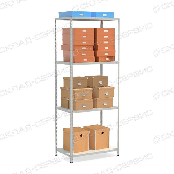 Стеллаж полочный СТФЛ 1000х600x2000h 4 полки