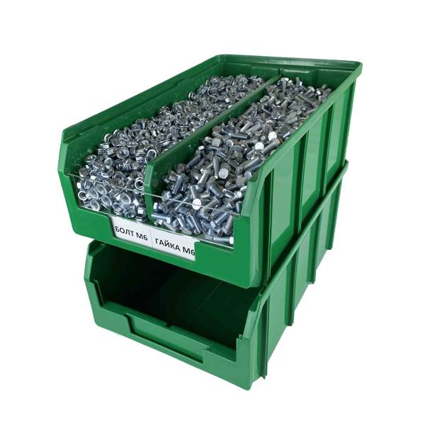 Ящик пластиковый ТехноТаргет, зеленый, 207х341х143 B3
