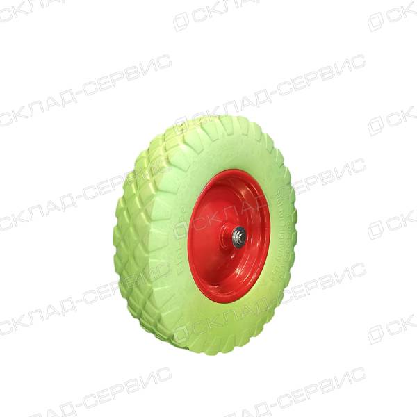 Колесо бескамерное 4,80/4,00x80 D20 под ось 20, (d=380мм, г/п=200кг), симметричная ступица, Россия